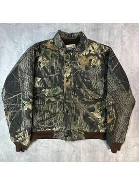 Vintage Camo Deer River Realtree Hunting Zip Up Jacket